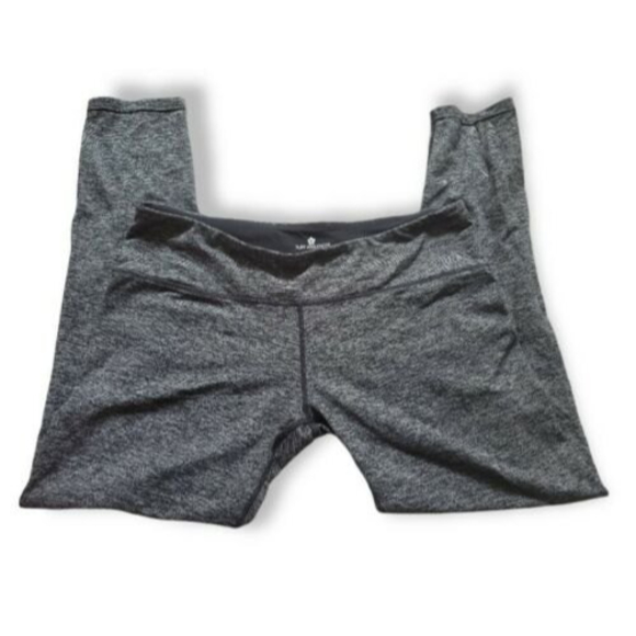 TUFF ATHLETICS ~ Full Length Leggings Black & Gray Print Women’s Size Large - Picture 3 of 5